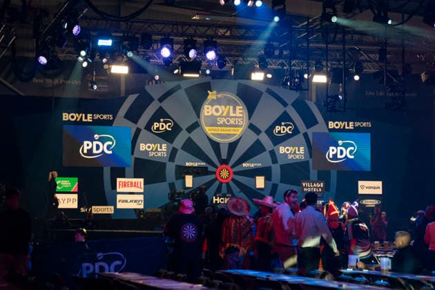2026 BOYLE Sports World Grand Prix General view inside the Mattioli Arena before the 2026 Boyle Sports World Grand Prix Quarter-Finals at Mattioli Arena, Leicester, United Kingdom on 2 October 2026 Credit: Alex Young Every Second Media Editorial use only. All images are copyright Every Second Media Limited. No images may be reproduced without prior permission. Copyright: xIMAGO EveryxSecondxMediax ESM-2197-0003 AlexxYoungx xEveryxSecondxMediax