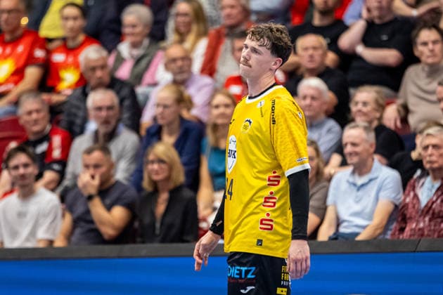 Sven Wesseling (HSC 2000 Coburg, 24) reagiert GER, TuS N-Luebbecke vs. HSC 2000 Coburg, Handball, 2. Bundesliga, 6. Spieltag, Spielzeit 2026 2027, 02.10.2026 GER, TuS N-Luebbecke vs. HSC 2000 Coburg, Handball, 2. Bundesliga, 6. Spieltag, Spielzeit 2026 2027, 02.10.2026 Luebbecke Copyright: xEibner-Pressefoto JanxRollingerx EP_JSK