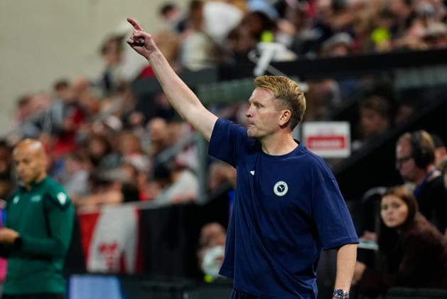 SOCCER - UEFA U21, U 21 EURO quali, AUT vs DEN VIENNA,AUSTRIA,02.OCT.26 - SOCCER - UEFA European Under-21 Championship 2027, qualifiers, OEFB Under-21 international match, Länderspiel, Nationalmannschaft Austria vs Denmark. Image shows head coach Peter Perchtold (AUT).  GEPAxpictures xKevinxKada