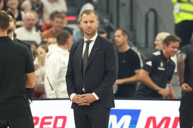 Anton Gavel (FC Bayern Basketball, Chef-Trainer), GER, FC Bayern Basketball vs. Partizan Mozzart Bet Belgrad, Basketball, Euroleague, 3. Spieltag, Saison 2026 2027, 02.10.2026, GER, FC Bayern Basketball vs. Partizan Mozzart Bet Belgrad, Basketball, Euroleague, 3. Spieltag, Saison 2026 2027, 02.10.2026 Muenchen Copyright: xEibner-Pressefoto JennixMaulx EP_JML