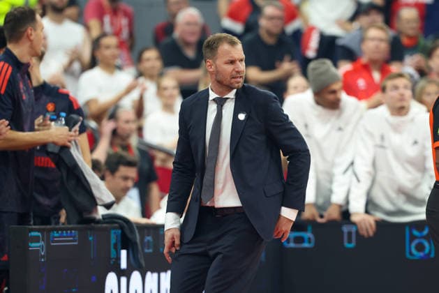Anton Gavel (FC Bayern Basketball, Chef-Trainer), GER, FC Bayern Basketball vs. Partizan Mozzart Bet Belgrad, Basketball, Euroleague, 3. Spieltag, Saison 2026 2027, 02.10.2026, GER, FC Bayern Basketball vs. Partizan Mozzart Bet Belgrad, Basketball, Euroleague, 3. Spieltag, Saison 2026 2027, 02.10.2026 Muenchen Copyright: xEibner-Pressefoto JennixMaulx EP_JML