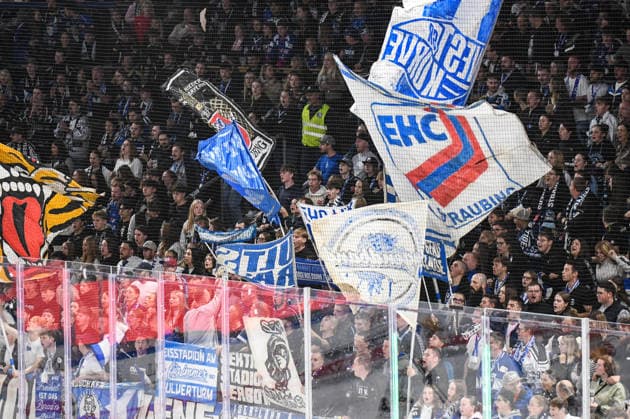 Fankurve (Straubing Tigers), Eishockey Herren, Deutsche Eishockey Liga, Penny DEL, 5.Spieltag, Saison 2026 2027 am 02.10.2026 im Eisstadion am Pulverturm, Straubing Tigers (blau) gegen Pinguins Bremerhaven (weiss)
