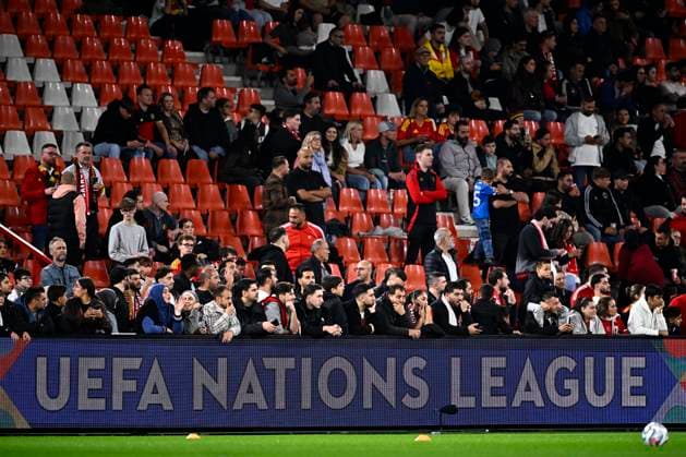 Belgium v Turkey - UEFA Nations League 2026 LIEGE, BELGIUM - OCTOBER 02 : Illustration picture of the Led boarding Nations League during the UEFA Nations League tournament league phase matchday 3 group A1 match between Belgium and Turkey on October 2, 2026 in Liege, Belgium, 02 10 2026 Liege Belgium  Copyright: xTomasxSiskx