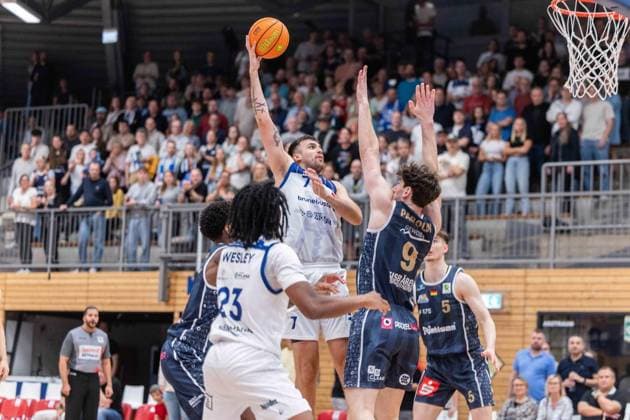 VfL Sparkassenstars Bochum - Eisbären Bremerhaven ** NUR FÜR REDAKTIONELLE ZWECKE ** EDITORIAL USE ONLY **<p>Aitor Julen Pickett Lazo ( Bochum ). Basketball Barmer 2. Basketball Bundesliga VfL Sparkassenstars Bochum - Eisbären Bremerhaven am 02.10.2026 in Bochum. Bochum Copyright: JonasxRichter
