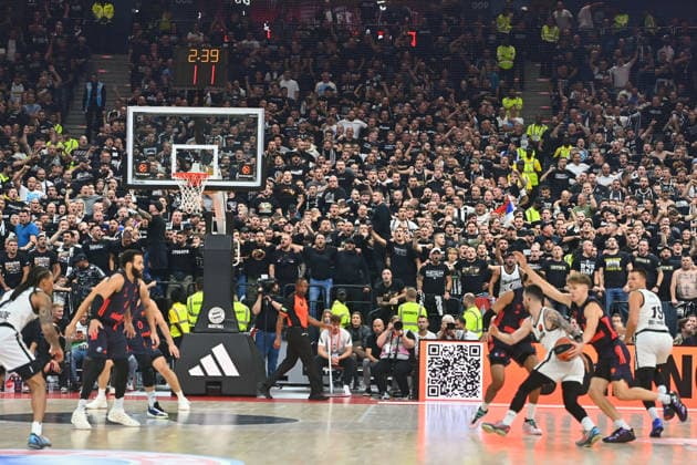 Fans,Fanblock Belgrad, Basketball Euro League,Saison 2026 2027, FC Bayern Muenchen - Partizan Belgrad am 02.10.2026 , S A P G A R D EN