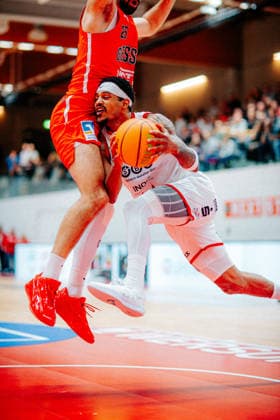 BB-2BL SBB Boerde Baskets - Giessen 46ers Marcus Evans (SBB Boerde Baskets) waehrend der Saison 2026-2027 in der 2. Barmer Basketball Bundesliga Pro A am 2. Spieltag SBB Baskets und Giessen 46ers in der Wolfgang-Lakenmacher-Halle am 2. October 2026 in Magdeburg, Sachsen Anhalt, Deutschland