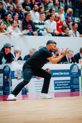 BB-2BL SBB Boerde Baskets - Giessen 46ers Achmadschah Zazai (SBB Boerde Baskets) waehrend der Saison 2026-2027 in der 2. Barmer Basketball Bundesliga Pro A am 2. Spieltag SBB Baskets und Giessen 46ers in der Wolfgang-Lakenmacher-Halle am 2. October 2026 in Magdeburg, Sachsen Anhalt, Deutschland
