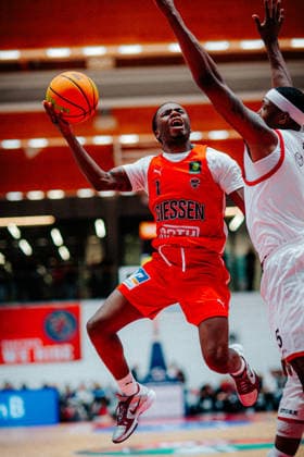 BB-2BL SBB Boerde Baskets - Giessen 46ers Nigel Scantlebury (GIESSEN 46ers) waehrend der Saison 2026-2027 in der 2. Barmer Basketball Bundesliga Pro A am 2. Spieltag SBB Baskets und Giessen 46ers in der Wolfgang-Lakenmacher-Halle am 2. October 2026 in Magdeburg, Sachsen Anhalt, Deutschland