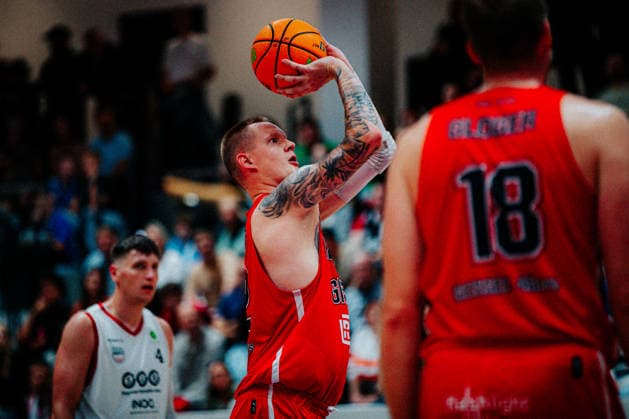 BB-2BL SBB Boerde Baskets - Giessen 46ers Robin Benzing (GIESSEN 46ers) waehrend der Saison 2026-2027 in der 2. Barmer Basketball Bundesliga Pro A am 2. Spieltag SBB Baskets und Giessen 46ers in der Wolfgang-Lakenmacher-Halle am 2. October 2026 in Magdeburg, Sachsen Anhalt, Deutschland