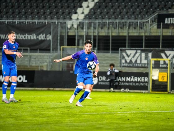 02.10.2026, xwppx, Fussball Regionalliga Suedwest, SV Sandhausen - 1.FC Kaiserslautern II v.l. Dion Hofmeister (1. FC Kaiserslautern II)