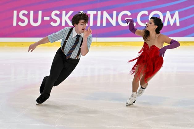 LJUBLJANA; SLOVENIJA - OCTOBER 02: Charlie Anderson and Cayden Dawson of Canada in action during the Junior Ice Dance - Rhythm Dance on the ISU Figure skating, Eiskunstlauf Junior Grand Prix Ljubljana 2026 in Hala Tivoli on October 02, 2026 in Ljubljana, Slovenia. (Photo by Igor Kupljenik Sports Press Photo). Copyright: xIgorxKupljenikx xSPPx Sportspressphoto_SPR243790