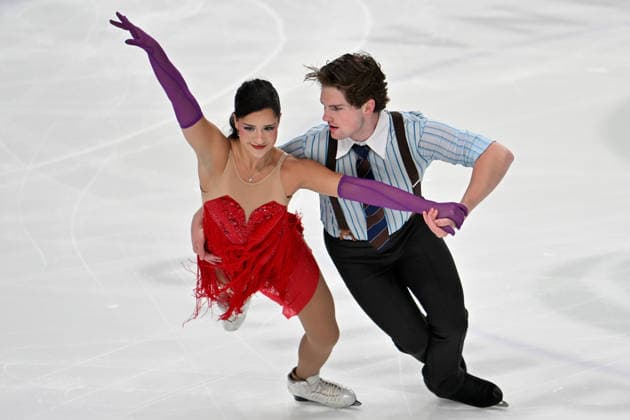LJUBLJANA; SLOVENIJA - OCTOBER 02: Charlie Anderson and Cayden Dawson of Canada in action during the Junior Ice Dance - Rhythm Dance on the ISU Figure skating, Eiskunstlauf Junior Grand Prix Ljubljana 2026 in Hala Tivoli on October 02, 2026 in Ljubljana, Slovenia. (Photo by Igor Kupljenik Sports Press Photo). Copyright: xIgorxKupljenikx xSPPx Sportspressphoto_SPR243791