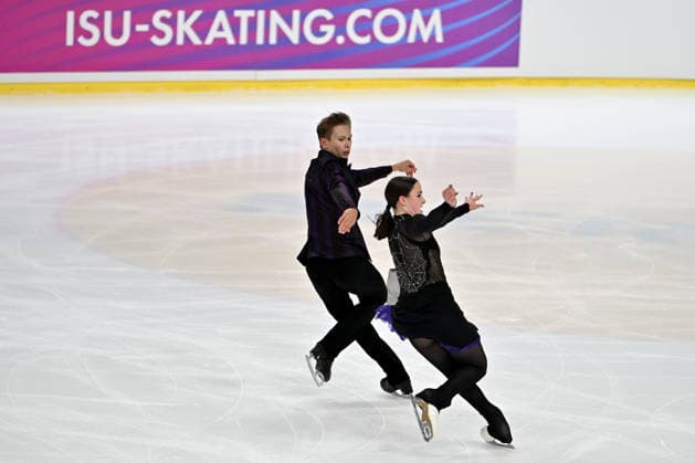 LJUBLJANA; SLOVENIJA - OCTOBER 02: Louise Cohas-Bogey and Daniil Grishin of France in action during the Junior Ice Dance - Rhythm Dance on the ISU Figure skating, Eiskunstlauf Junior Grand Prix Ljubljana 2026 in Hala Tivoli on October 02, 2026 in Ljubljana, Slovenia. (Photo by Igor Kupljenik Sports Press Photo). Copyright: xIgorxKupljenikx xSPPx Sportspressphoto_SPR243795