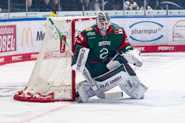 Tobias Ancicka (Torwart, Augsburger Panther, 45) GER, Augsburger Panther vs. Grizzlys Wolfsburg, Eishockey, DEL, Saison 2026 2027, 4. Spieltag, 02.10.2026. Foto: HMB Media Franz Feiner Copyright: HMBxMedia FranzxFeiner