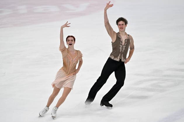 LJUBLJANA; SLOVENIJA - OCTOBER 02: Darya Grimm and Grigorii Rodin of Germany in action during the Junior Ice Dance - Rhythm Dance on the ISU Figure skating, Eiskunstlauf Junior Grand Prix Ljubljana 2026 in Hala Tivoli on October 02, 2026 in Ljubljana, Slovenia. (Photo by Igor Kupljenik Sports Press Photo). Copyright: xIgorxKupljenikx xSPPx Sportspressphoto_SPR243814
