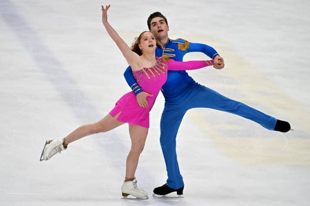 LJUBLJANA; SLOVENIJA - OCTOBER 02: Grace Fischer and Luke Fischer of United States of America in action during the Junior Ice Dance - Rhythm Dance on the ISU Figure skating, Eiskunstlauf Junior Grand Prix Ljubljana 2026 in Hala Tivoli on October 02, 2026 in Ljubljana, Slovenia. (Photo by Igor Kupljenik Sports Press Photo). Copyright: xIgorxKupljenikx xSPPx Sportspressphoto_SPR243823