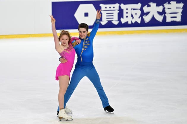LJUBLJANA; SLOVENIJA - OCTOBER 02: Grace Fischer and Luke Fischer of United States of America in action during the Junior Ice Dance - Rhythm Dance on the ISU Figure skating, Eiskunstlauf Junior Grand Prix Ljubljana 2026 in Hala Tivoli on October 02, 2026 in Ljubljana, Slovenia. (Photo by Igor Kupljenik Sports Press Photo). Copyright: xIgorxKupljenikx xSPPx Sportspressphoto_SPR243829