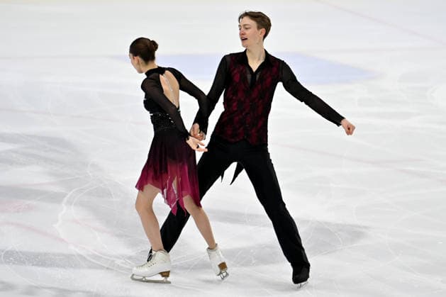 LJUBLJANA; SLOVENIJA - OCTOBER 02: Diane Gallix and Elod Egyed-Zsigmond of Hungary in action during the Junior Ice Dance - Rhythm Dance on the ISU Figure skating, Eiskunstlauf Junior Grand Prix Ljubljana 2026 in Hala Tivoli on October 02, 2026 in Ljubljana, Slovenia. (Photo by Igor Kupljenik Sports Press Photo). Copyright: xIgorxKupljenikx xSPPx Sportspressphoto_SPR243838