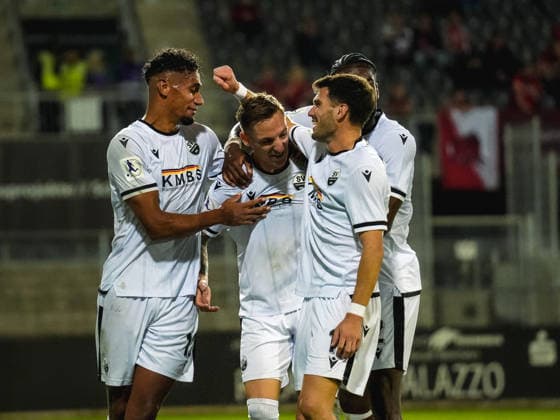 02.10.2026, xwppx, Fussball Regionalliga Suedwest, SV Sandhausen - 1.FC Kaiserslautern II v.l. Jubel nach dem 1:0 durch Marco Kehl-Gomez (SV Sandhausen)