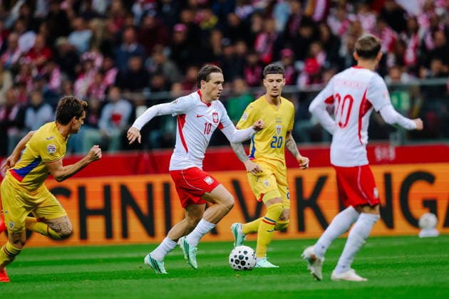 02.10.2026 PGE STADION NARODOWY PILKA NOZNA (FOOTBALL) LIGA NARODOW UEFA 2026 - DYWIZJA B MECZ POLSKA RUMUNIA ( GAME POLAND - ROMANIA ) NZ PIOTR ZIELINSKI FOTO LUKASZ GROCHALA CYFRASPORT NEWSPIX.PL --- newspix.pl POLAND OUT! 