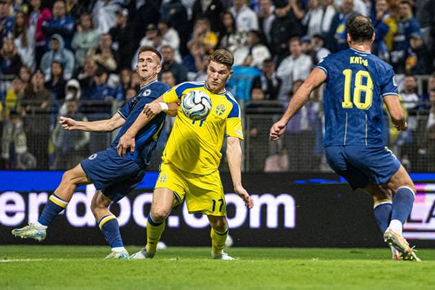 261002 Viktor Gyökeres of Sweden during the Nations League football match between Bosnia and Herzegovina and Sweden on October 2, 2026 in Zenica. Photo: Ludvig Thunman BILDBYRAN kod LT LT0823 fotboll football soccer fotball nations league uefa nations league bosnia and herzegovina sverige sweden sverige a bbeng Copyright: LUDVIGxTHUNMAN BB261002LT132