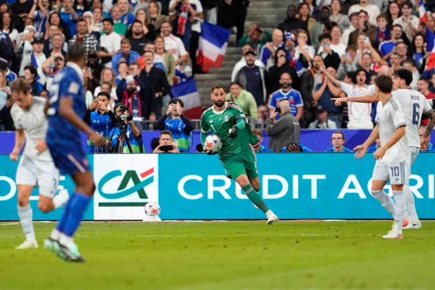 italy Gianluigi Donnarumma during the UEFA Nations League soccer match between France and Italy at the Stade de France in Saint-Denis, Paris, France - October 2, 2026. - Soccer  Copyright: xFabioxFerrari LaPressex
