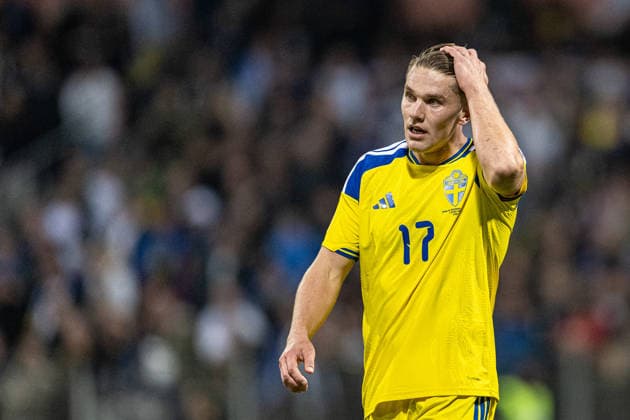 261002 during the Nations League football match between Bosnia and Herzegovina and Sweden on October 2, 2026 in Zenica. Photo: Ludvig Thunman BILDBYRAN kod LT LT0823 fotboll football soccer fotball nations league uefa nations league bosnia and herzegovina sverige sweden sverige a bbeng Copyright: LUDVIGxTHUNMAN BB261002LT144