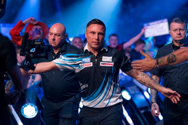 2026 BOYLE Sports World Grand Prix Gerwyn Price walks on during the 2026 Boyle Sports World Grand Prix Quarter-Finals at Mattioli Arena, Leicester, United Kingdom on 2 October 2026 Credit: Alex Young Every Second Media Editorial use only. All images are copyright Every Second Media Limited. No images may be reproduced without prior permission. Copyright: xIMAGO EveryxSecondxMediax ESM-2197-0027 AlexxYoungx xEveryxSecondxMediax