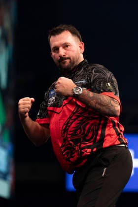 2026 BOYLE Sports World Grand Prix Jonny Clayton celebrates winning the first set against Gerwyn Price during the 2026 Boyle Sports World Grand Prix Quarter-Finals at Mattioli Arena, Leicester, United Kingdom on 2 October 2026 Credit: Alex Young Every Second Media Editorial use only. All images are copyright Every Second Media Limited. No images may be reproduced without prior permission. Copyright: xIMAGO EveryxSecondxMediax ESM-2197-0031 AlexxYoungx xEveryxSecondxMediax