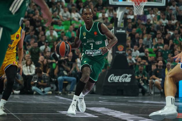 October 2, 2026, Athens, Athens, Greece: BRANCOU BADIO in action during the EuroLeague basketball game between Panathinaikos AKTOR Athens and Maccabi Rapyd Tel Aviv at Telekom Center Athens, Athens, Greece, October 2, 2026. Panathinaikos AKTOR Athens Vs Maccabi Rapyd Tel Aviv  - ZUMAa226 20261002_zip_a226_008 Copyright: xGiorgosxArapekosx
