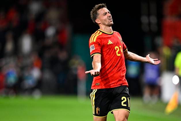 Belgium v Turkey - UEFA Nations League 2026 LIEGE, BELGIUM - OCTOBER 02 : Castagne Timothy defender of Belgium during the UEFA Nations League tournament league phase matchday 3 group A1 match between Belgium and Turkey on October 2, 2026 in Liege, Belgium, 02 10 2026 Liege Belgium  Copyright: xTomasxSiskx