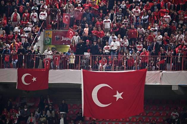 Belgium v Turkey - UEFA Nations League 2026 LIEGE, BELGIUM - OCTOBER 02 : Supporters and fans of Turkey during the UEFA Nations League tournament league phase matchday 3 group A1 match between Belgium and Turkey on October 2, 2026 in Liege, Belgium, 02 10 2026 Liege Belgium  Copyright: xTomasxSiskx