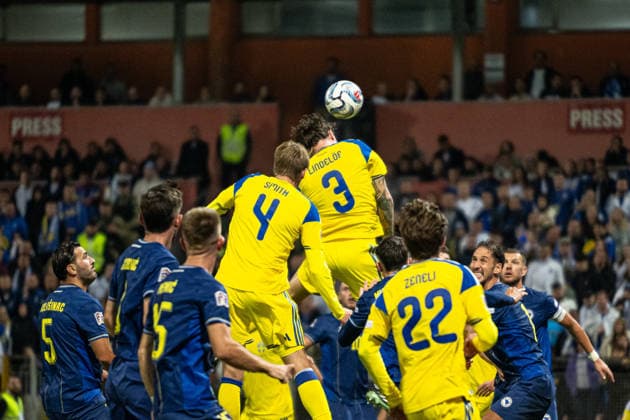 261002 Victor Lindelöf of Sweden during the Nations League football match between Bosnia and Herzegovina and Sweden on October 2, 2026 in Zenica. Photo: Ludvig Thunman BILDBYRAN kod LT LT0823 fotboll football soccer fotball nations league uefa nations league bosnia and herzegovina sverige sweden sverige a bbeng Copyright: LUDVIGxTHUNMAN BB261002LT156