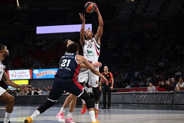 Devon Hall Kosner Baskonia Vitoria-Gasteiz - Armani Olimpia Milano EuroLeague 2026-27 Vitoria-Gasteiz, 02 10 2026 Foto M.Ceretti Ciamillo-Castoria Vitoria-Gasteiz  Copyright: xMassimoxCerettix