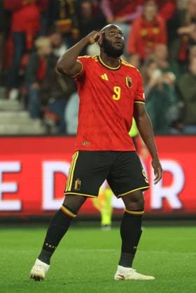 Belgium s Romelu Lukaku celebrates after scoring during pictured during a soccer game between Belgian national team, Nationalteam Red Devils and Turkey, on Friday 2 October 2026 in Liege, the third game of the UEFA Nations League group stage. VIRGINIExLEFOUR  x188570941x