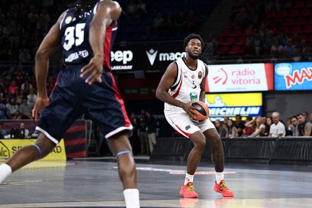 Moses Wright Kosner Baskonia Vitoria-Gasteiz - Armani Olimpia Milano EuroLeague 2026-27 Vitoria-Gasteiz, 02 10 2026 Foto M.Ceretti Ciamillo-Castoria Vitoria-Gasteiz  Copyright: xMassimoxCerettix