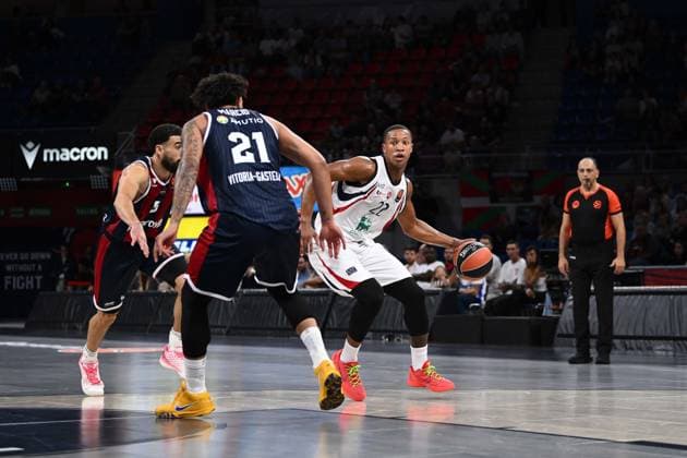 Devon Hall Kosner Baskonia Vitoria-Gasteiz - Armani Olimpia Milano EuroLeague 2026-27 Vitoria-Gasteiz, 02 10 2026 Foto M.Ceretti Ciamillo-Castoria Vitoria-Gasteiz  Copyright: xMassimoxCerettix