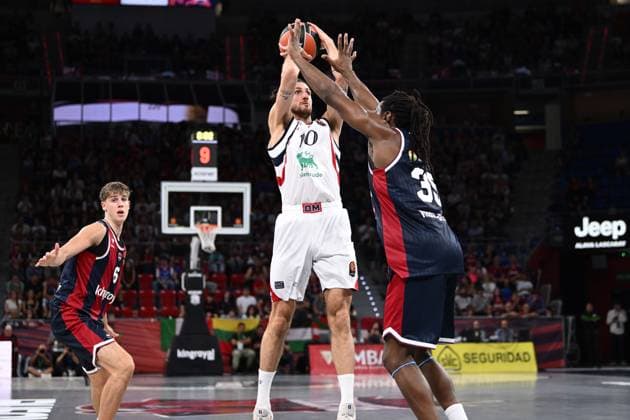 Leandro Bolmaro Kosner Baskonia Vitoria-Gasteiz - Armani Olimpia Milano EuroLeague 2026-27 Vitoria-Gasteiz, 02 10 2026 Foto M.Ceretti Ciamillo-Castoria Vitoria-Gasteiz  Copyright: xMassimoxCerettix