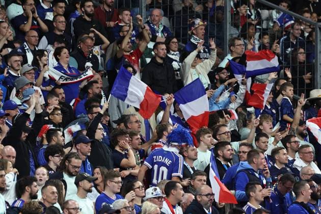 FRANCE ITALIE PHOTOPQR LE PARISIEN LP Fred Dugit ; Saint-Denis ; 02 10 2026 ; Sports Saint-Denis (93), le 02 10 2026 France-Italie en Ligue des nations de football au stade de France. LP Fred Dugit Ambiance tribunes supporters NATIONS LEAGUE FRANCE ITALIA