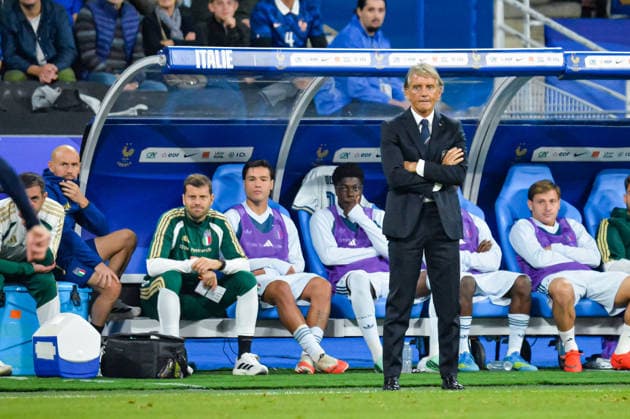 FOOTBALL : France vs Italie - Ligue des Nations - 3e JournÃ e - 02 10 2026 Roberto Mancini (Italie) Saint DenisFrance  Copyright: xBaptistexAutissierx