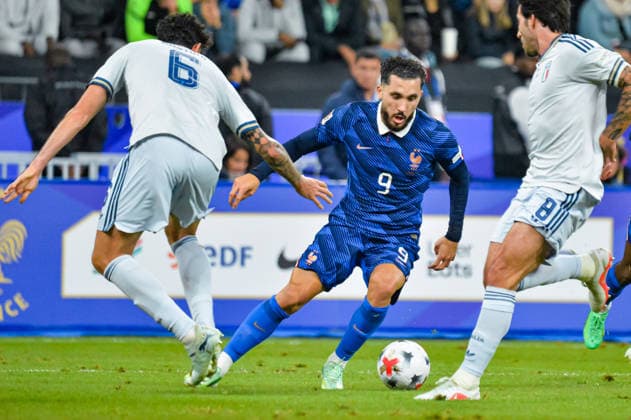 FOOTBALL : France vs Italie - Ligue des Nations - 3e JournÃ e - 02 10 2026 Rayan Cherki (France) Saint DenisFrance  Copyright: xBaptistexAutissierx