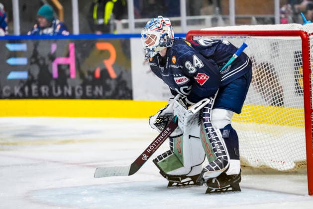 Konrad Fiedler (Towerstars Ravensburg, 34), GER, Ravensburg Towerstars vs. EC Bad Nauheim, Eishockey, DEL2 Hauptrunde, 5. Spieltag, Spielzeit 2026 2027, 02.10.2026 GER, Ravensburg Towerstars vs. EC Bad Nauheim, Eishockey, DEL2 Hauptrunde, 5. Spieltag, Spielzeit 2026 2027, 02.10.2026 Ravensburg Copyright: xEibner-Pressefoto MaximilianxRistx EP_MRT