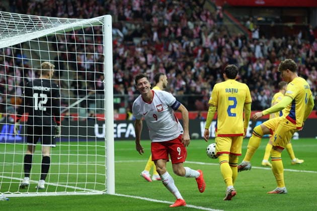 WARSZAWA 02.10.2026 MECZ 3. KOLEJKA GRUPA B4 LIGA NARODOW SEZON 2026 27: POLSKA - RUMUNIA --- UEFA NATIONS LEAGUE FOOTBALL MATCH IN WARSAW: POLAND - ROMANIA ROBERT LEWANDOWSKI FOT. PIOTR KUCZA FOTOPYK NEWSPIX.PL --- newspix.pl POLAND OUT! 