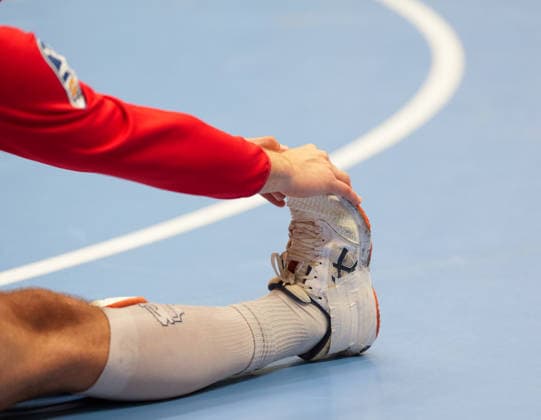 Spieler von TuSEM Essen waermen sich vor dem Spiel auf. GER, TuSEM Essen vs SC DHfK Leipzig, 2. Handball Bundesliga, 6. Spieltag, Saison 2026-27, Sporthalle am Hallo, Essen, 02.10.2026 TuSEM Essen vs SC DHfK Leipzig, 2. Handball Bundesliga, 6. Spieltag, Saison 2026-27, 02.10.2026 Essen Copyright: xEibner-Pressefoto ScottxColemanx EP_SCN