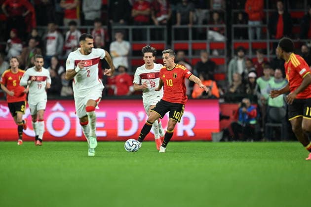 Belgium v Turkiye - UEFA Nations League LIEGE, BELGIUM - OCTOBER 02: Trossard (10) of Belgium reacts during the UEFA Nations League A match between Belgium and Turkiye at Maurice Dufrasne Stadium in Liege, Belgium on October 02, 2026. Mustafa Yalcin Anadolu Liege Belgium. Editorial use only. Please get in touch for any other usage.  Copyright: x2026xAnadoluxMustafaxYalcinx