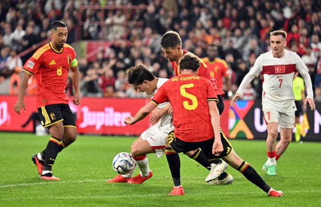 Belgium v Turkiye - UEFA Nations League LIEGE, BELGIUM - OCTOBER 02: Arda Guler (10) of Turkiye in action during the UEFA Nations League A match between Belgium and Turkiye at Maurice Dufrasne Stadium in Liege, Belgium on October 02, 2026. Dursun Aydemir Anadolu Liege Belgium. Editorial use only. Please get in touch for any other usage.  Copyright: x2026xAnadoluxDursunxAydemirx
