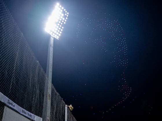 261002 Drone show as a tribute to Edin DÅ¾eko of Bosnia and Herzegovina during the Nations League football match between Bosnia and Herzegovina and Sweden on October 2, 2026 in Zenica. Photo: Ludvig Thunman BILDBYRAN kod LT LT0823 fotboll football soccer fotball nations league uefa nations league bosnia and herzegovina sverige sweden sverige a bbeng Copyright: LUDVIGxTHUNMAN BB261002LT219