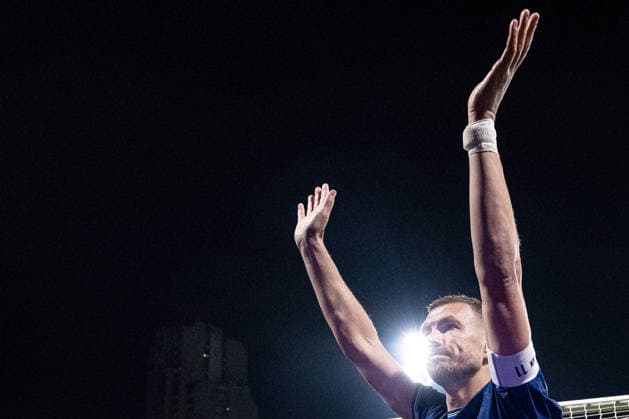 261002 Edin DÅ¾eko of Bosnia and Herzegovina after the Nations League football match between Bosnia and Herzegovina and Sweden on October 2, 2026 in Zenica. Photo: Ludvig Thunman BILDBYRAN kod LT LT0823 fotboll football soccer fotball nations league uefa nations league bosnia and herzegovina sverige sweden sverige a bbeng Copyright: LUDVIGxTHUNMAN BB261002LT221