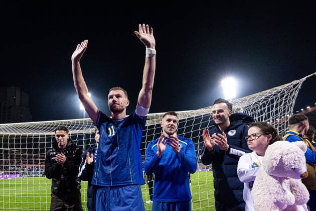 261002 Edin DÅ¾eko of Bosnia and Herzegovina after the Nations League football match between Bosnia and Herzegovina and Sweden on October 2, 2026 in Zenica. Photo: Ludvig Thunman BILDBYRAN kod LT LT0823 fotboll football soccer fotball nations league uefa nations league bosnia and herzegovina sverige sweden sverige a bbeng Copyright: LUDVIGxTHUNMAN BB261002LT222