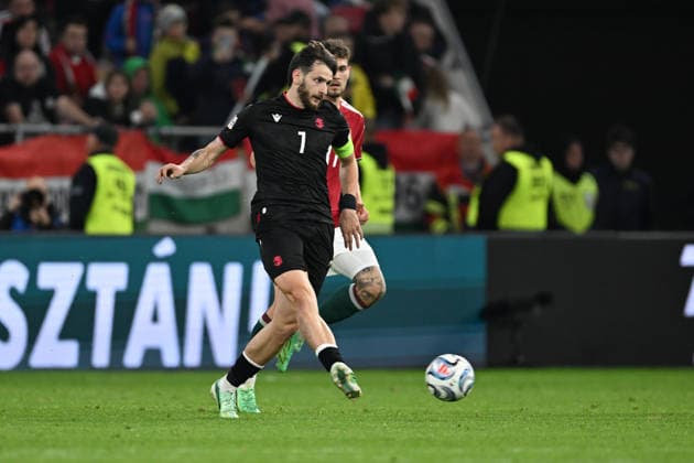 IPA89234161 - Khvicha Kvaratskhelia (Georgia) during the Nations League, Matchday 3, League B Group B2, between Hungary and Georgia, on October 2, 2026, at the Puskás Arena in Budapest, Hungary  Copyright: xVincenzoxOrlando IPAxSportx xx IPA89234161